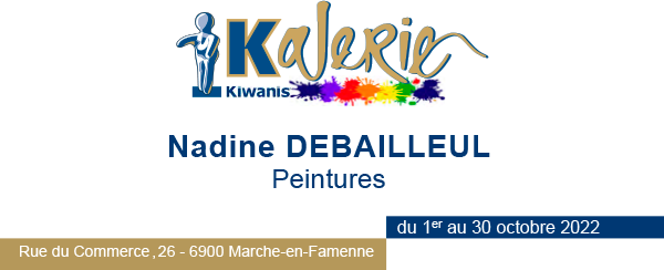 kelerie.be Invitation Kalerie Nadine DEBAILLEUL